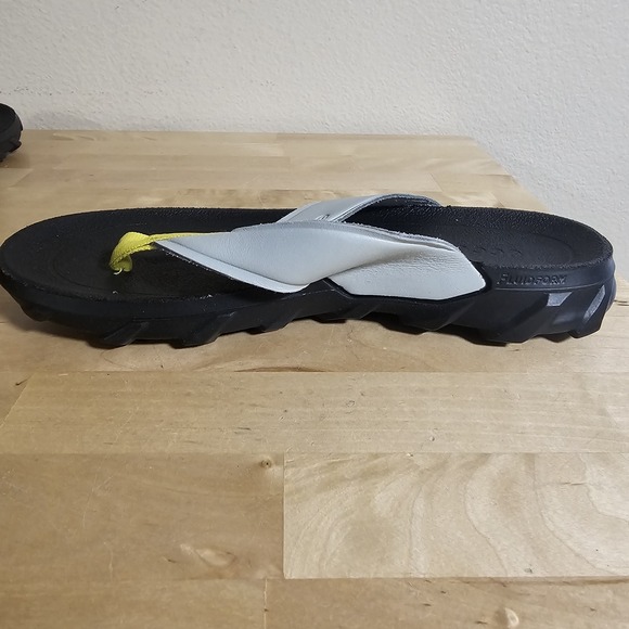 Men's Ecco MX Flipsider Flip Flop Sandals EUR 36 US 2-2.5 Grey And Yellow Upper - Picture 5 of 11